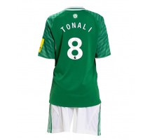 Newcastle United Sandro Tonali #8 Koszulka Wyjazdowa dzieci 2025-26 Krótki Rękaw (+ krótkie spodenki)